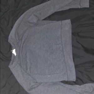 Black cropped sweater